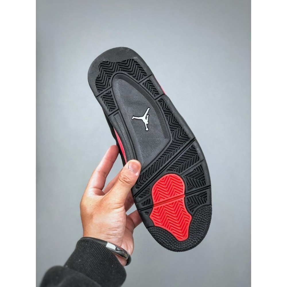 【LUNA-K】NIke Air Jordan 4 Retro 黑紅色籃球鞋＊US 5~14。A50414-細節圖5