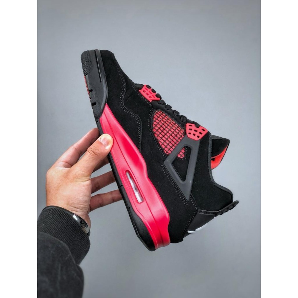 【LUNA-K】NIke Air Jordan 4 Retro 黑紅色籃球鞋＊US 5~14。A50414-細節圖7
