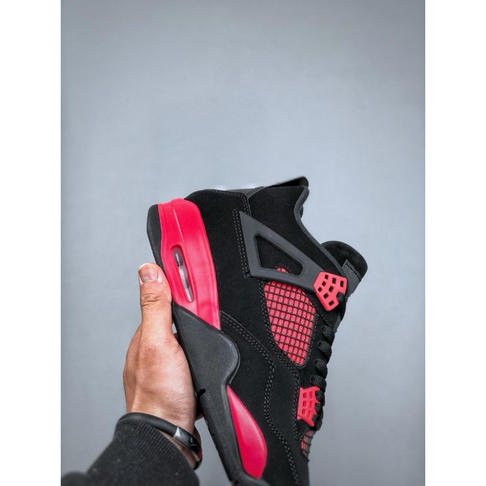 【LUNA-K】NIke Air Jordan 4 Retro 黑紅色籃球鞋＊US 5~14。A50414-細節圖8