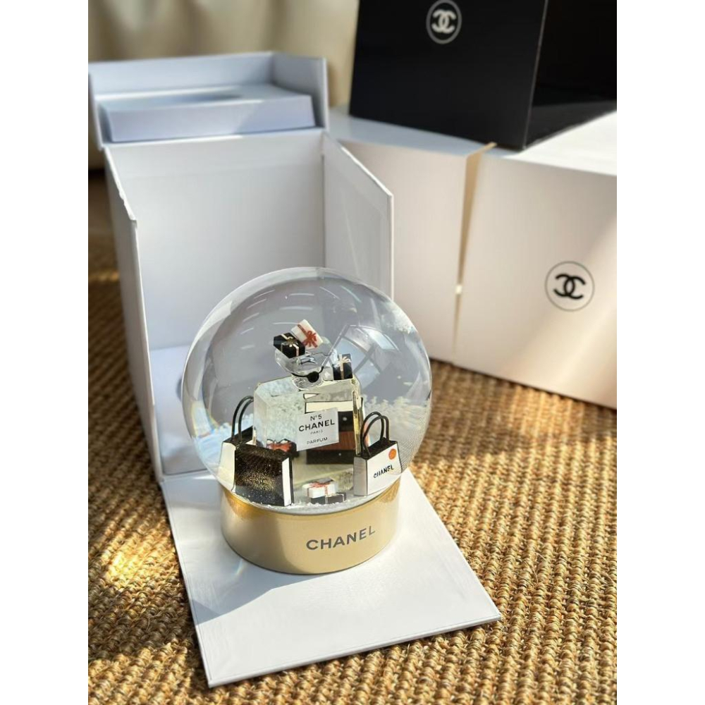 【LUNA-K】CHANEL 香奈兒NO 5.香水禮盒雪花水晶球。S50426-細節圖2