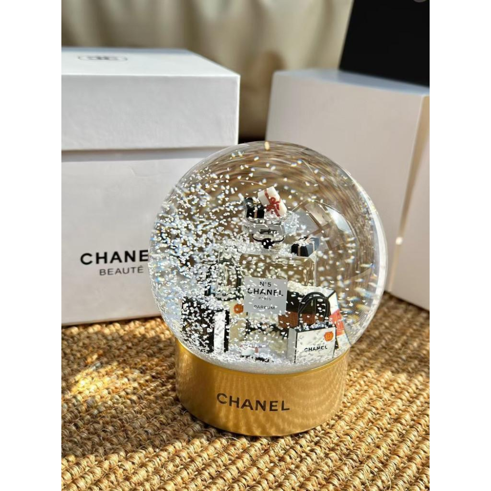 【LUNA-K】CHANEL 香奈兒NO 5.香水禮盒雪花水晶球。S50426-細節圖5