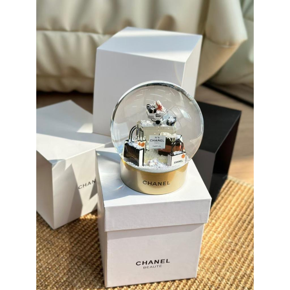 【LUNA-K】CHANEL 香奈兒NO 5.香水禮盒雪花水晶球。S50426-細節圖6