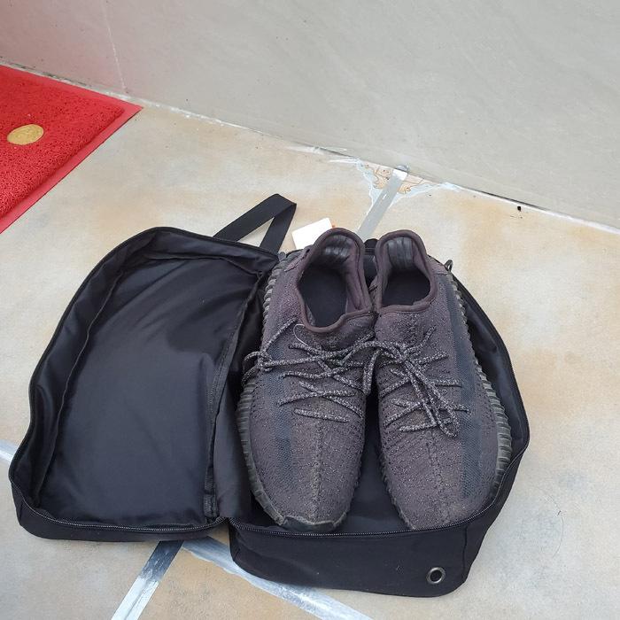 【LUNA-K】Nike 時尚潮流防水手提鞋袋包 黑灰色＊33x10x13cm。B50401-細節圖4