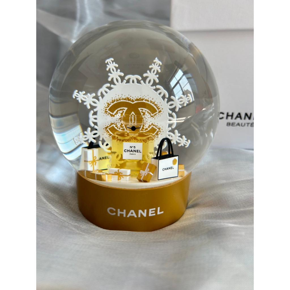 【LUNA-K】25年新款 CHANEL 香奈兒雪花聖誕樹水晶球。S50424-細節圖2