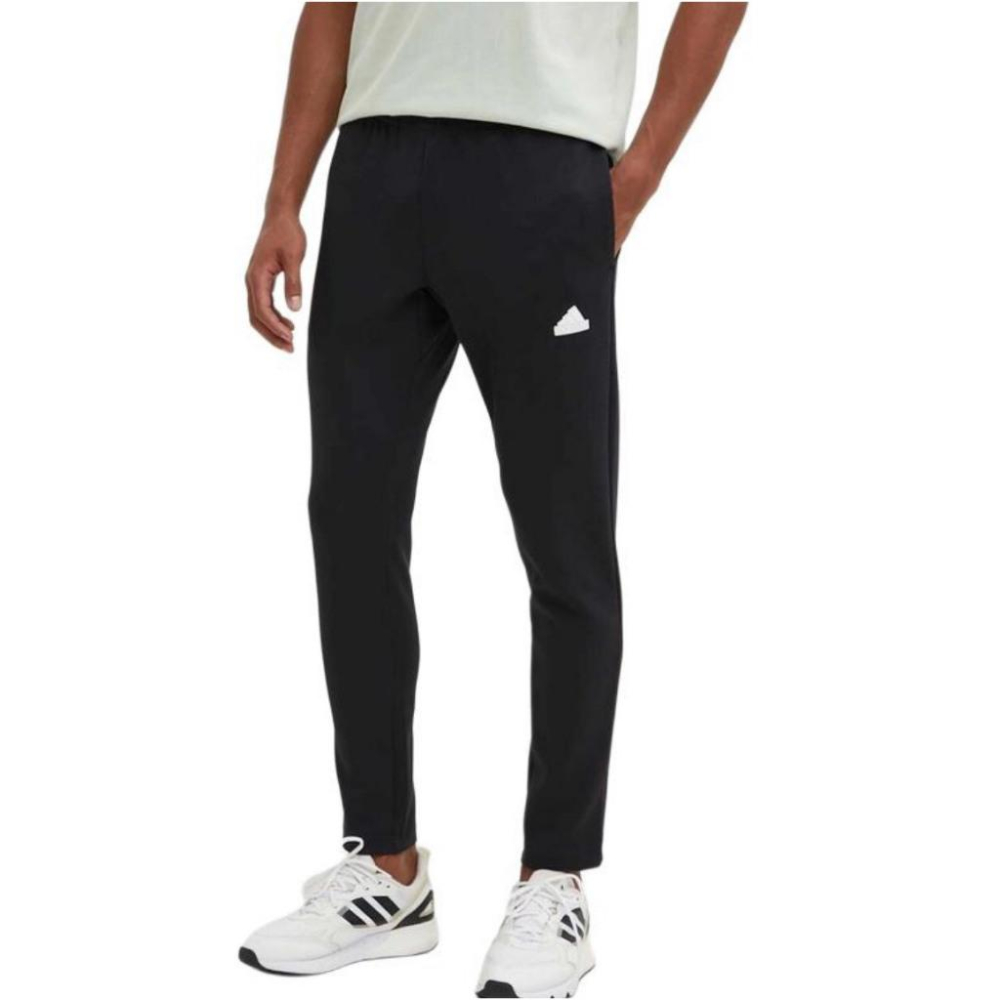 【LUNA-K】adidas 25新款空氣棉立體壓膠LOGO運動長褲 黑色＊M-2XL。D51002-細節圖2