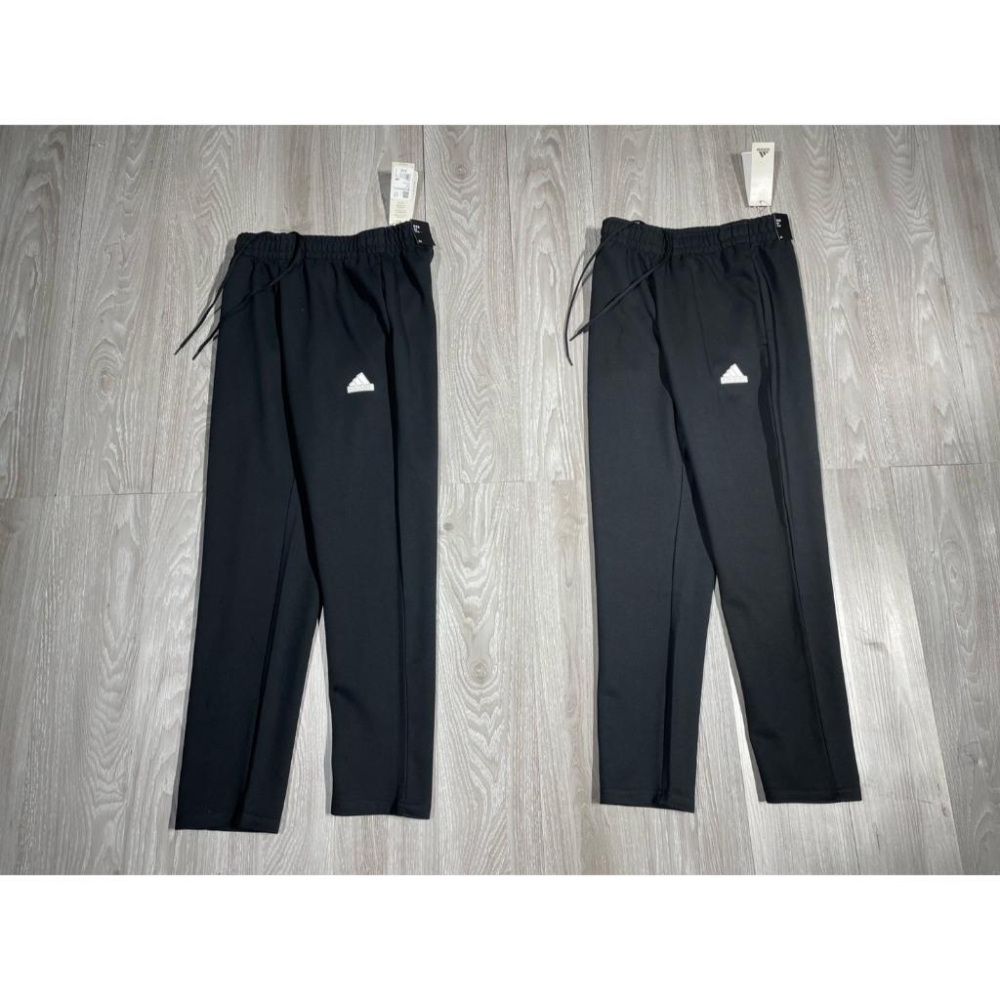【LUNA-K】adidas 25新款空氣棉立體壓膠LOGO運動長褲 黑色＊M-2XL。D51002-細節圖3