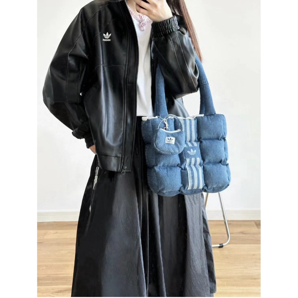 【LUNA-K】adidas orginals 美式復古皮衣外套 黑色 棕色＊S-2XL。C51131-細節圖2