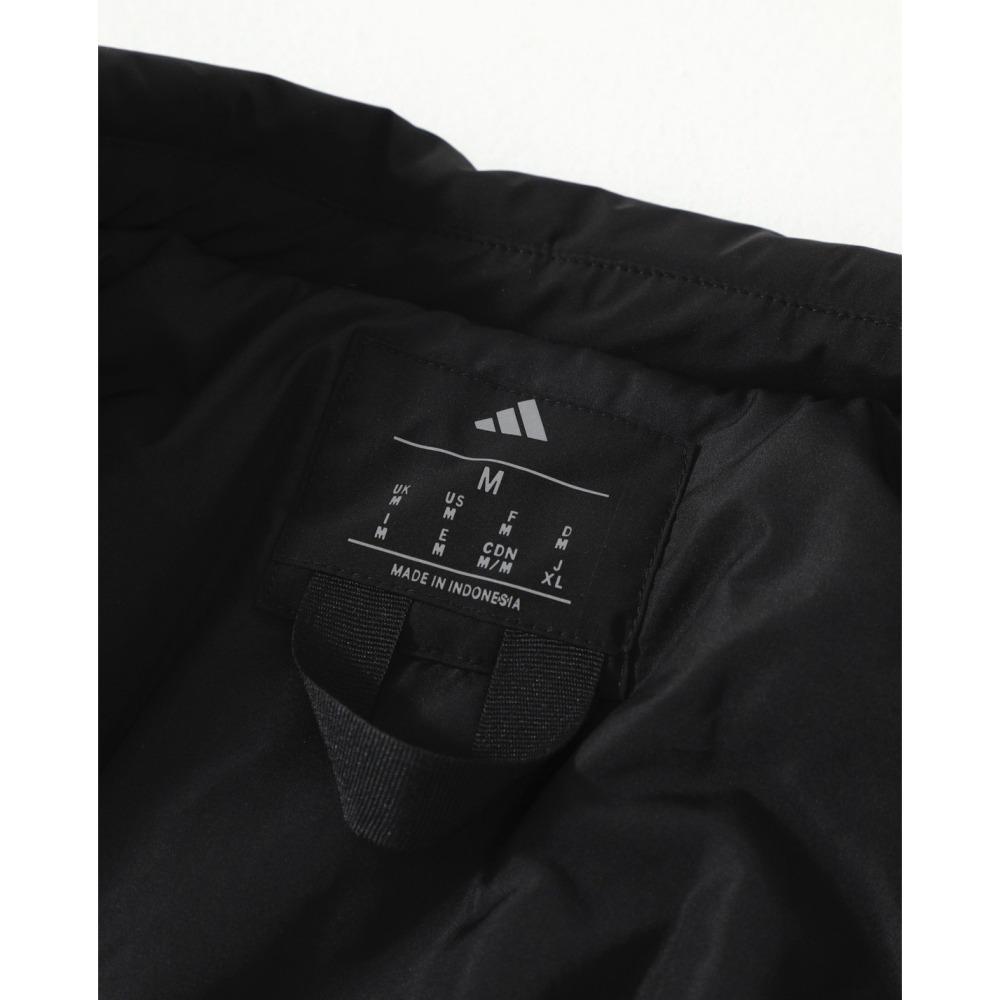 【最後一件】adidas x MERCEDES-AMG 聯名款輕羽絨拉鍊夾克外套 黑色＊S號。C51132-細節圖5
