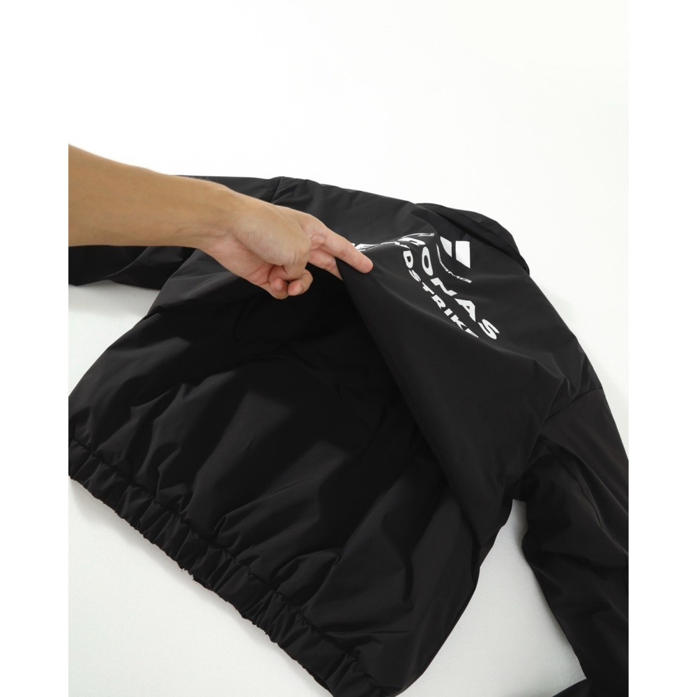 【最後一件】adidas x MERCEDES-AMG 聯名款輕羽絨拉鍊夾克外套 黑色＊S號。C51132-細節圖10