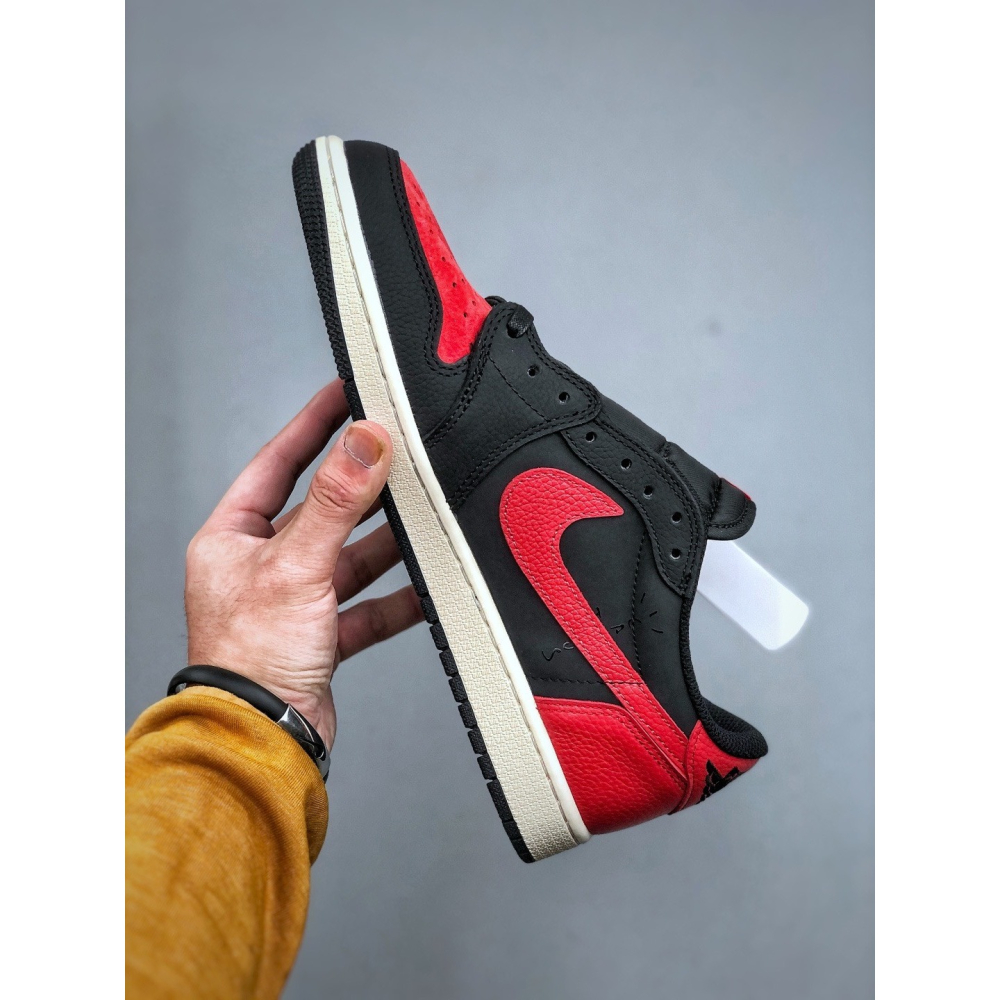 【LUNA-K】Air Jordan x Travis Scott 黑紅運動滑板鞋＊US 5.5~12.5。A51109-細節圖2