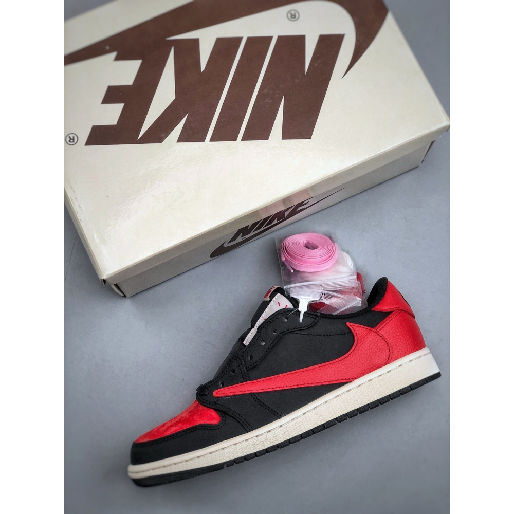 【LUNA-K】Air Jordan x Travis Scott 黑紅運動滑板鞋＊US 5.5~12.5。A51109-細節圖3