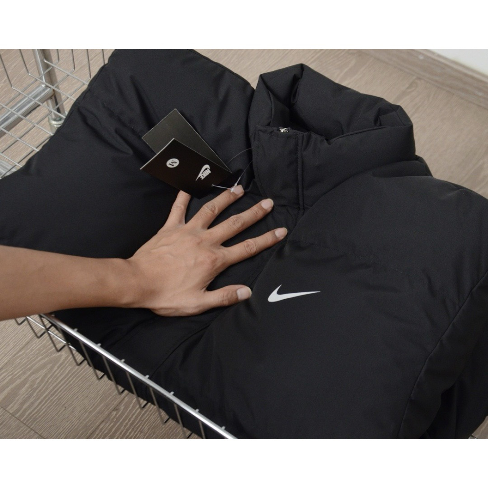 【LUNA-K】Nike 經典款冬季防風防水羽絨棉服外套 黑色＊M-3XL。C51136-細節圖3