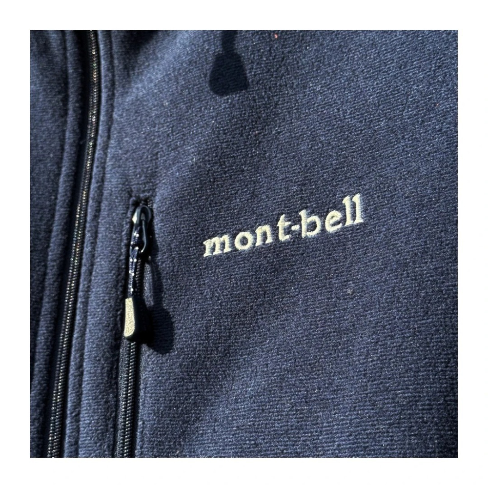 【LUNA-K】Mont-bell 半拉鍊套頭保暖抓絨衣 黃色 灰色 藏青 橘紅＊S-XL。C51202-細節圖7