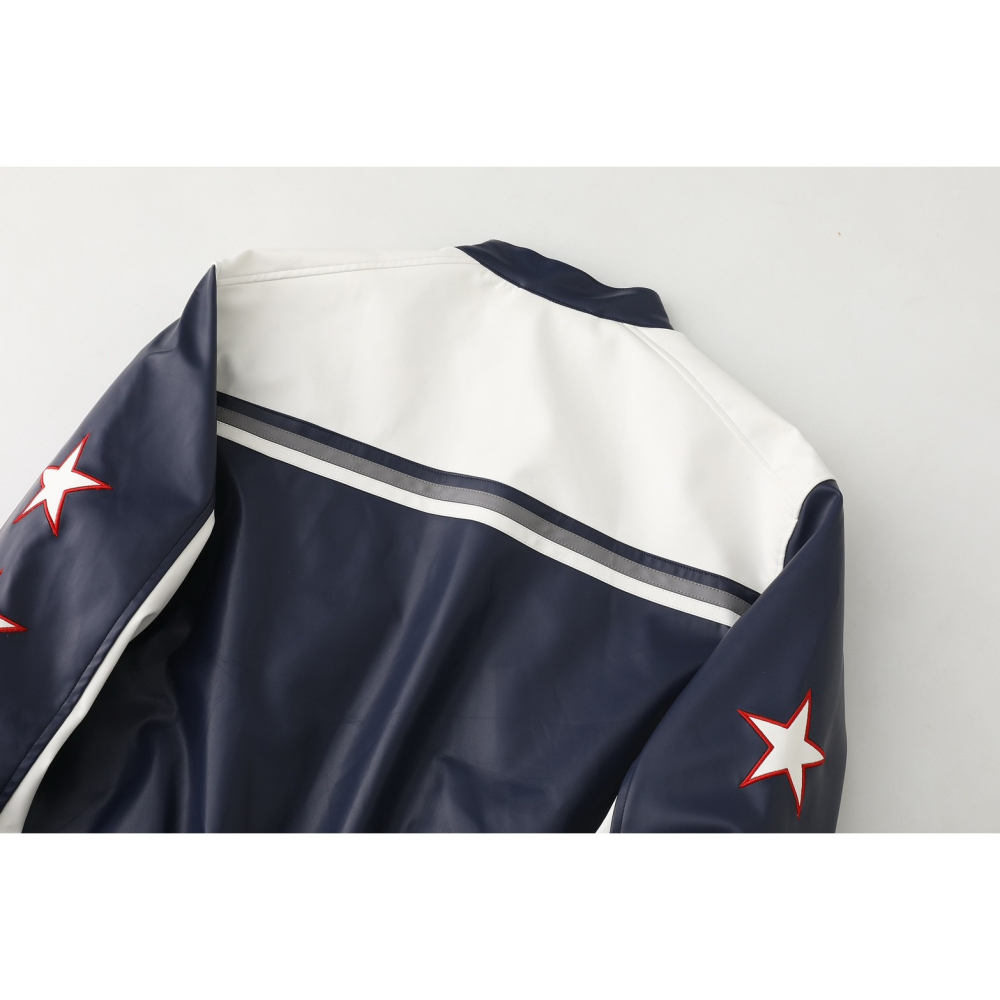 【LUNA-K】Hollister x Red Bull 聯名款潮流內里夾棉防風保暖皮衣外套＊S-XL。51204A-細節圖5