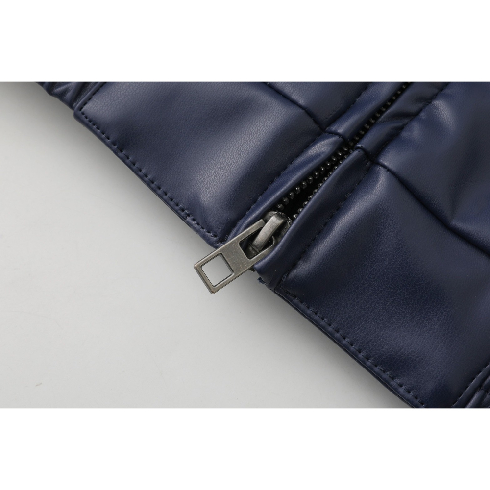 【LUNA-K】Hollister x Red Bull 聯名款潮流內里夾棉防風保暖皮衣外套＊S-XL。51204A-細節圖9