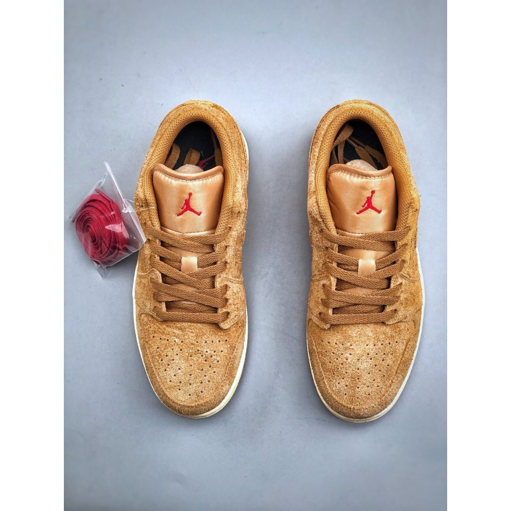 【LUNA-K】Air Jordan 1 Low 亞麻棕低筒休閒運動滑板鞋＊US 5.5~12。A51204-細節圖5