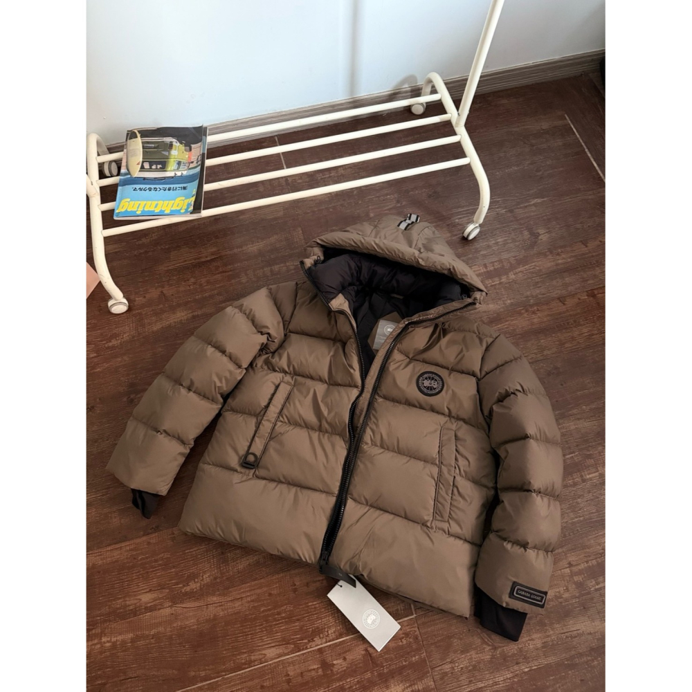 【LUNA-K】Canada Goose 大鵝90鵝絨雙層防風防水羽絨外套 黑色 棕色色＊XS-2XL。C51206-細節圖4