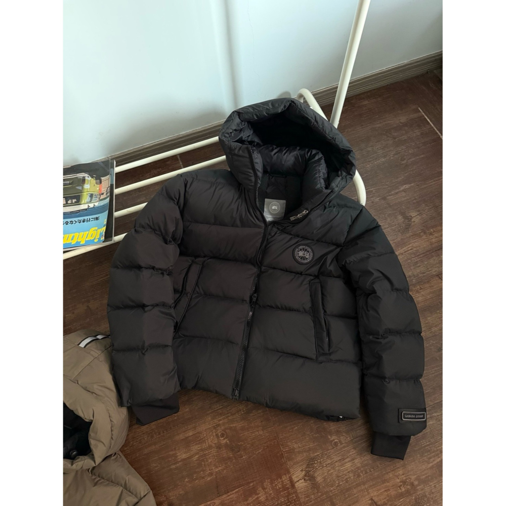 【LUNA-K】Canada Goose 大鵝90鵝絨雙層防風防水羽絨外套 黑色 棕色色＊XS-2XL。C51206-細節圖6
