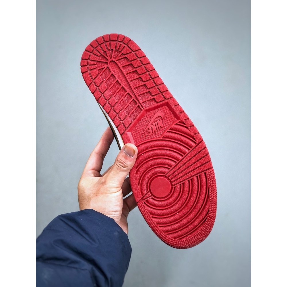 【LUNA-K】Air Jordan 1 Retro Low 黑白紅低筒休閒運動滑板鞋＊US 5.5~12。A51208-細節圖8