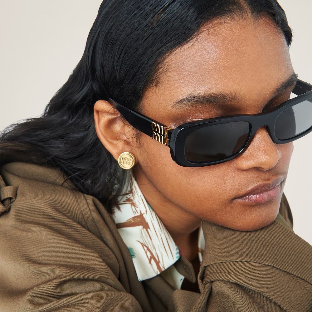 【LUNA-K】MIU MIU Glimpse 黑灰色太陽眼鏡。E60101-細節圖11