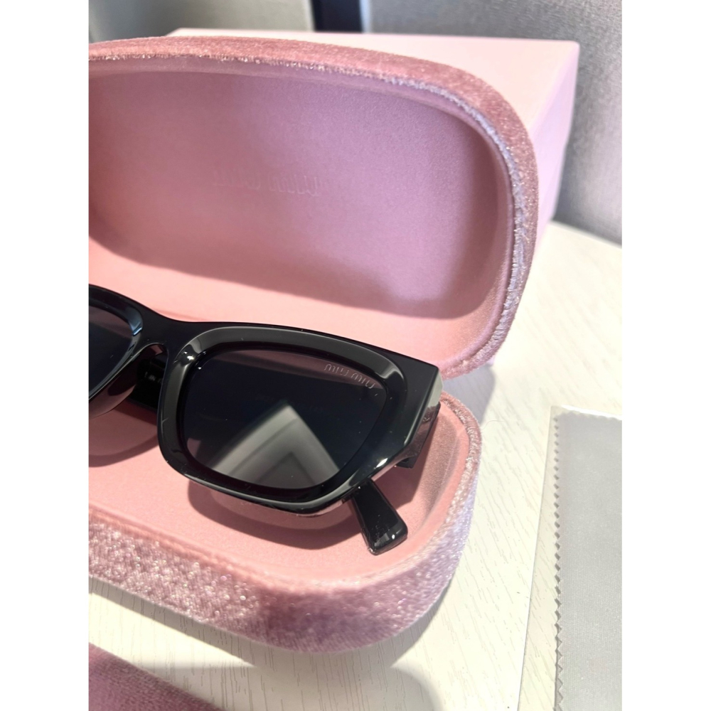 【LUNA-K】MIU MIU 09WS 復古貓眼太陽眼鏡。E60102-細節圖4