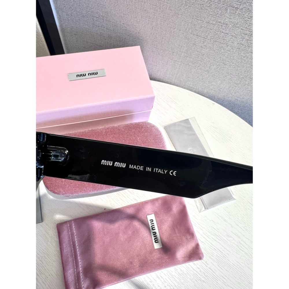 【LUNA-K】MIU MIU 09WS 復古貓眼太陽眼鏡。E60102-細節圖6
