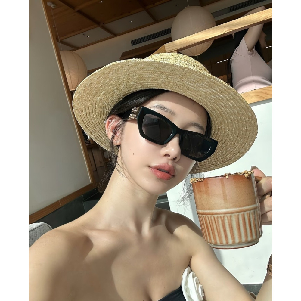 【LUNA-K】MIU MIU 09WS 復古貓眼太陽眼鏡。E60102-細節圖8