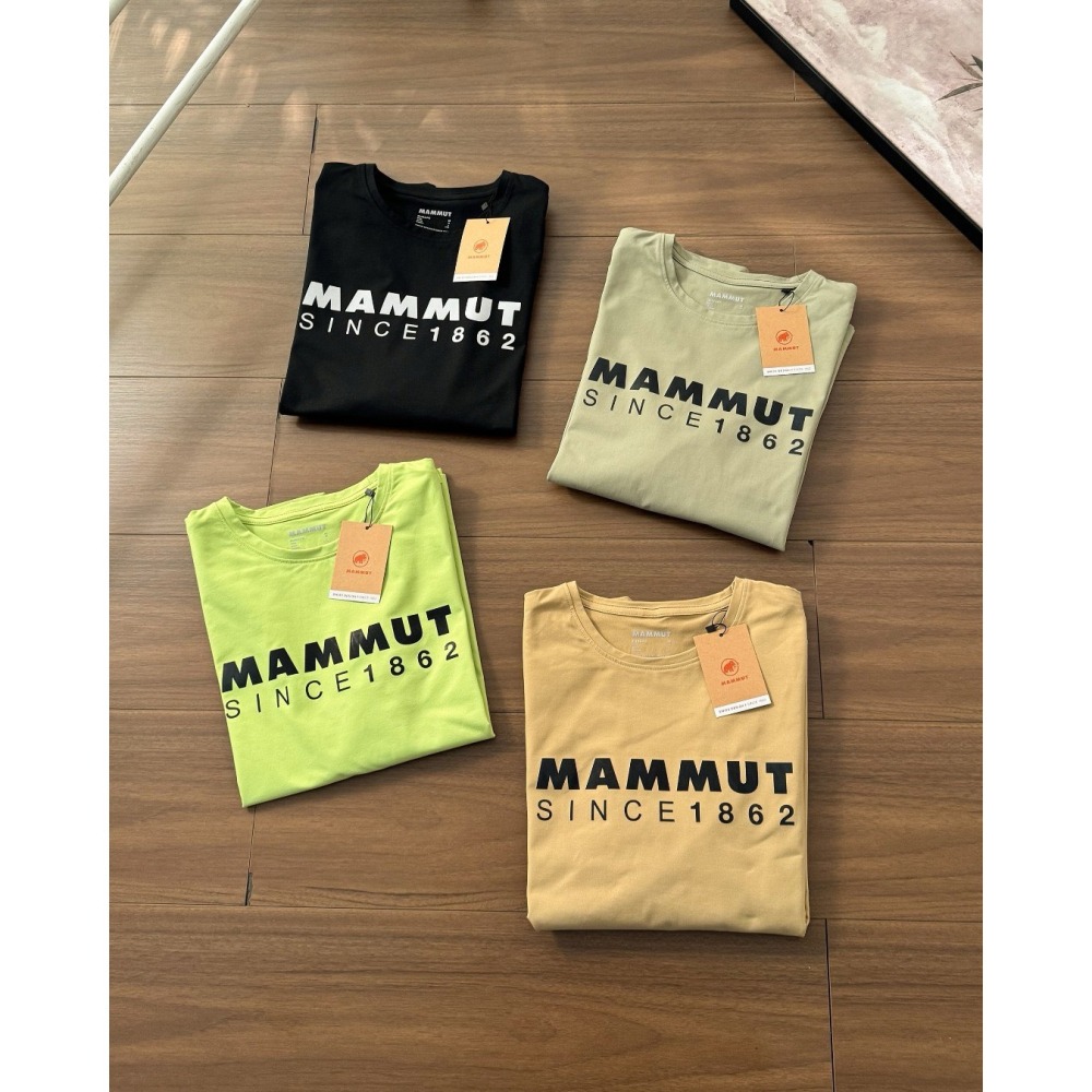 【LUNA-K】MAMMUT 猛瑪象秋款戶外休閒棉質長袖T 黑色 淺綠 黃色 螢光綠 ＊M-3XL。C60903-細節圖4