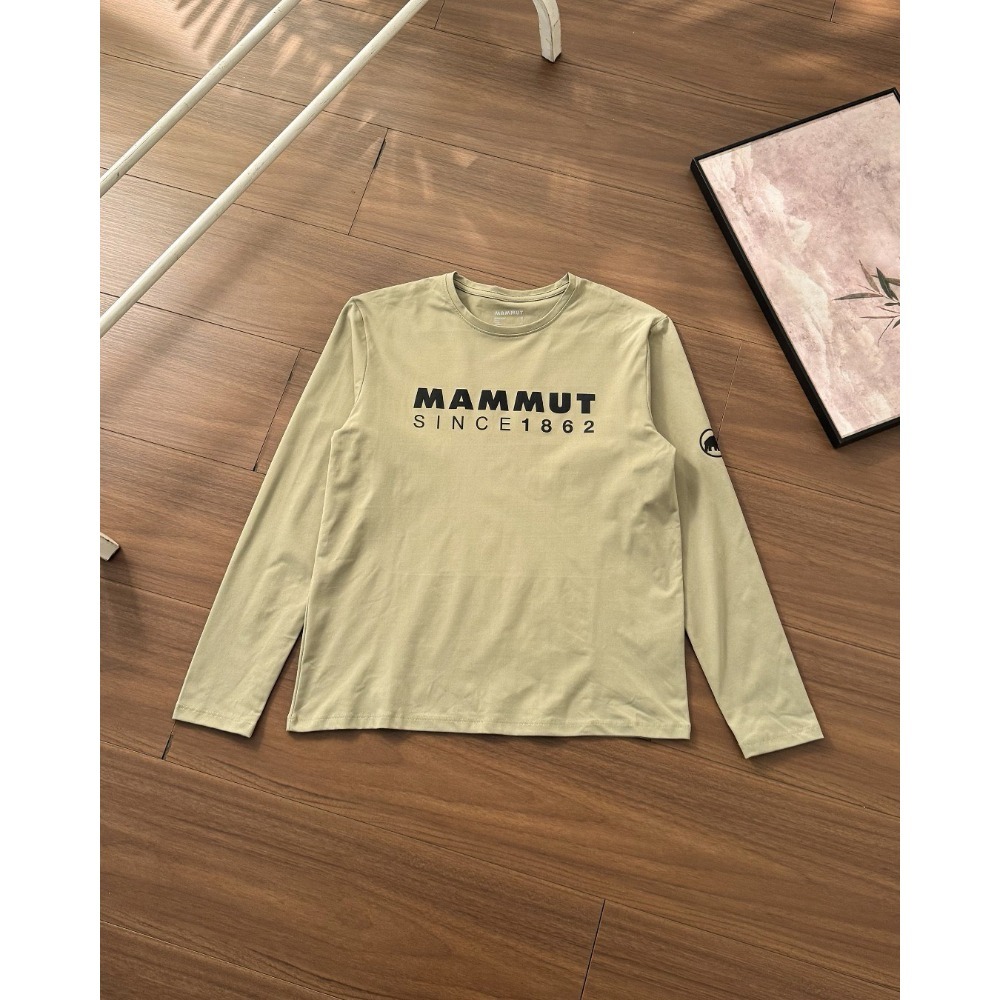 【LUNA-K】MAMMUT 猛瑪象秋款戶外休閒棉質長袖T 黑色 淺綠 黃色 螢光綠 ＊M-3XL。C60903-規格圖9