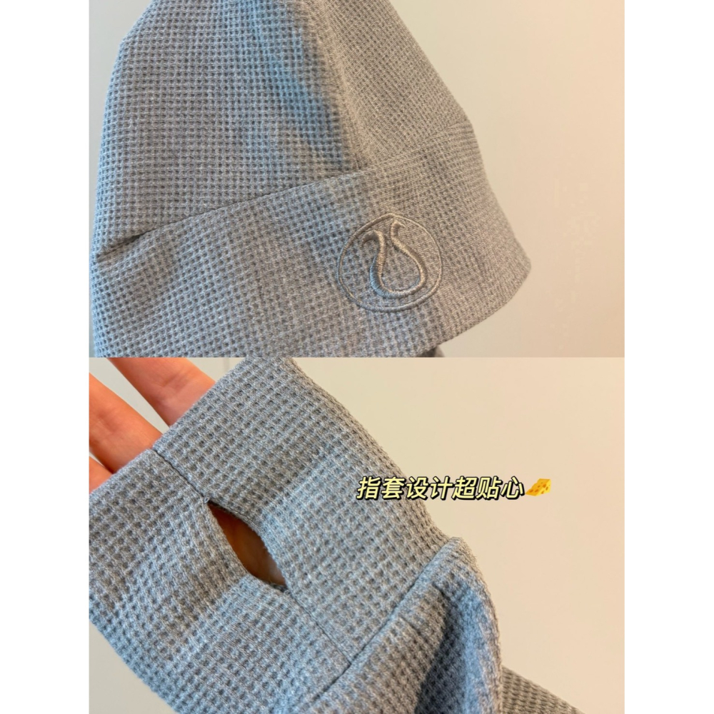 【LUNA-K】Lululemon 秋季限定款灰色刺繡短版外套＊S-L。C60909-細節圖5