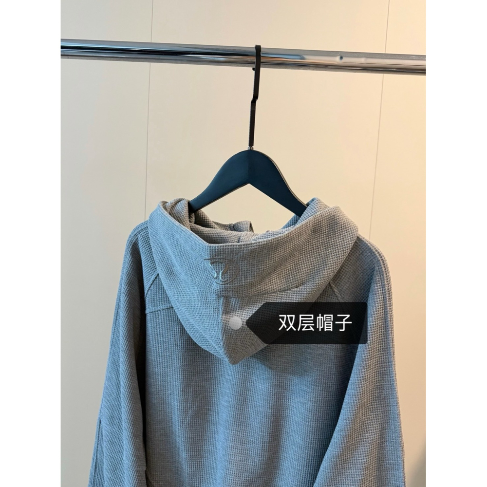 【LUNA-K】Lululemon 秋季限定款灰色刺繡短版外套＊S-L。C60909-細節圖6