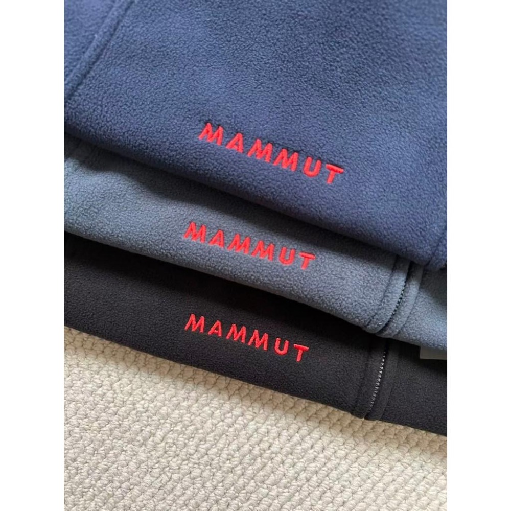 【玩衣櫥】MAMMUT 猛瑪象 立領開衫外套 黑色 藏青 灰色＊M~3XL。51095A-細節圖5