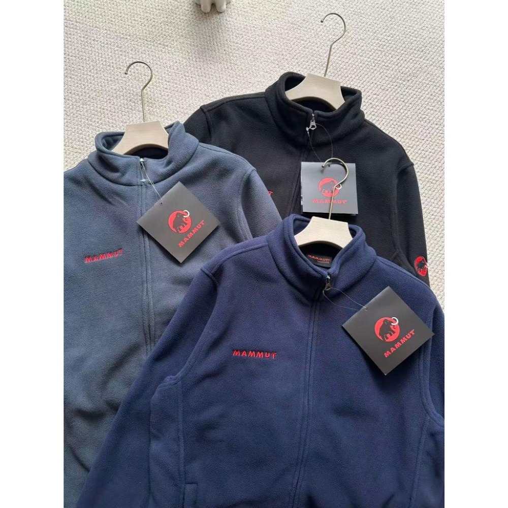 【玩衣櫥】MAMMUT 猛瑪象 立領開衫外套 黑色 藏青 灰色＊M~3XL。51095A-細節圖8