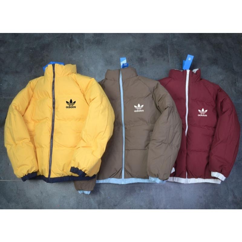 【玩衣櫥】Adidas orginal 三葉草 雙面穿防風防潑水外套 黑 藏青 米白 湖藍＊M~3XL。51060A-細節圖4