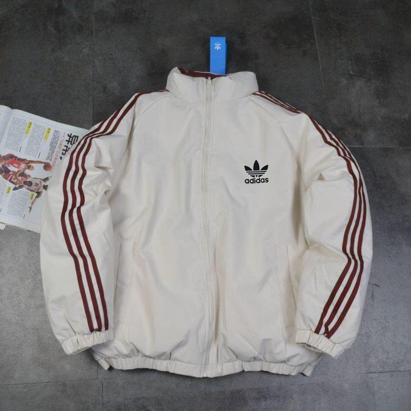 【玩衣櫥】Adidas orginal 三葉草 雙面穿防風防潑水外套 黑 藏青 米白 湖藍＊M~3XL。51060A-細節圖7