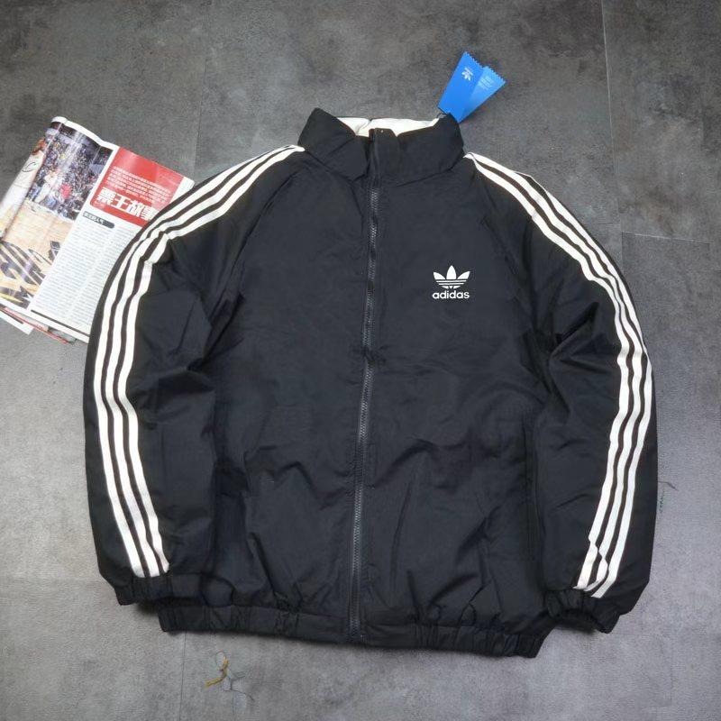 【玩衣櫥】Adidas orginal 三葉草 雙面穿防風防潑水外套 黑 藏青 米白 湖藍＊M~3XL。51060A-細節圖9