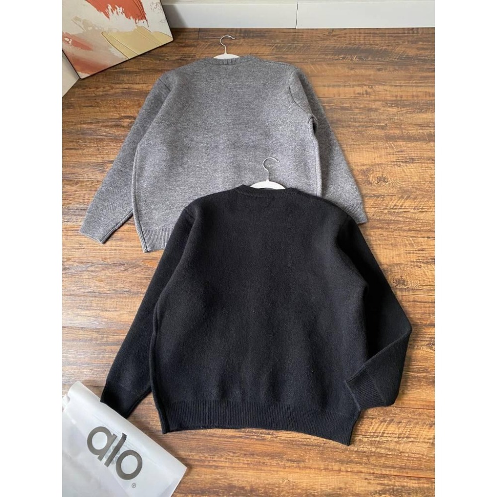 【玩衣櫥】alo yoga 針織開衫 男款 黑色 灰色＊M~2XL。50962A-細節圖3