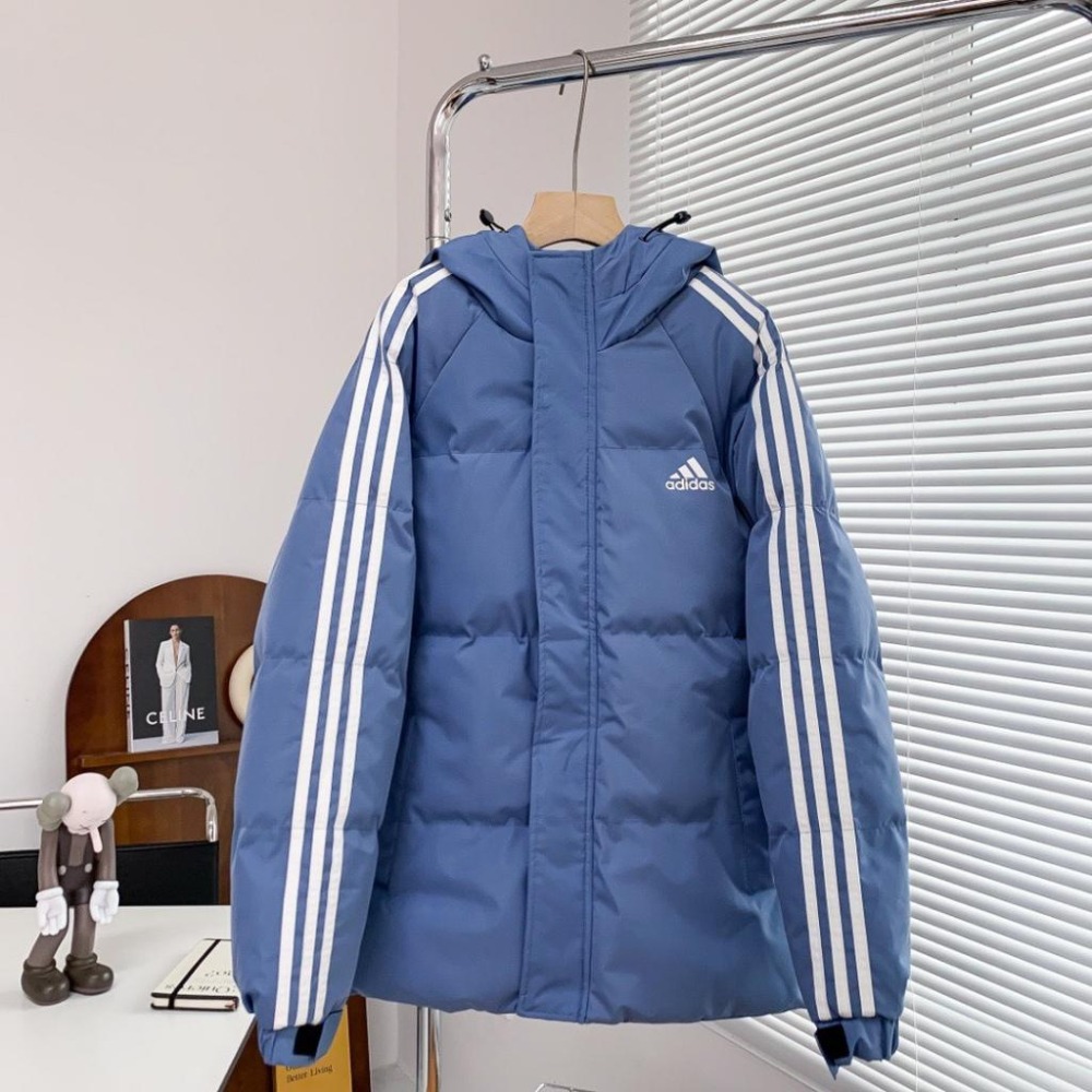 【玩衣櫥】Adidas 經典款羽絨外套 白色 藍色 黑色＊M~4XL。51076A-細節圖3