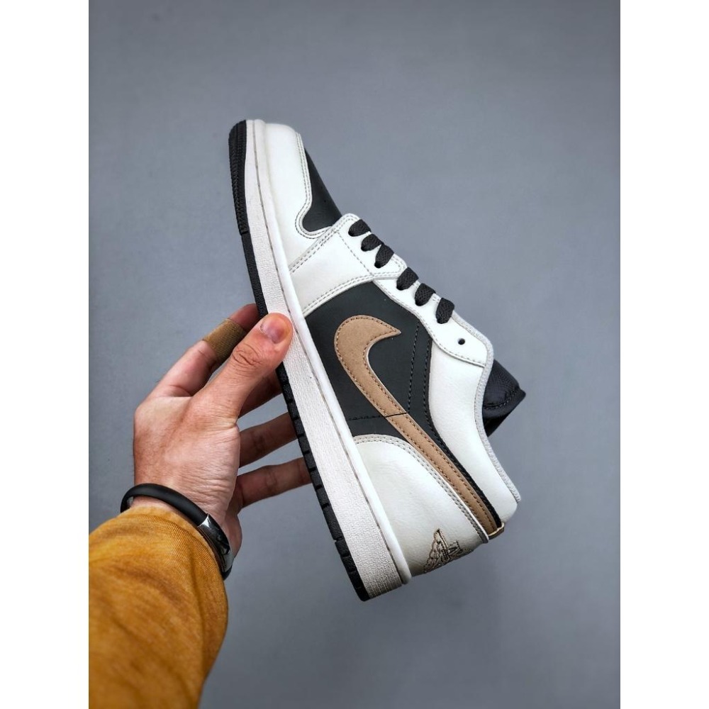 【玩衣櫥】AIR JORDAN 1 LOW 黑白金勾配色＊36~46。50882D-細節圖7