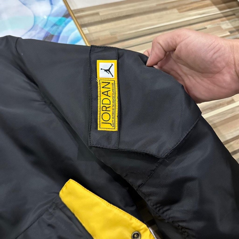 【玩衣櫥】AIR JORDAN 機能衝鋒棒球外套 黑色＊M~2XL。51098A-細節圖5