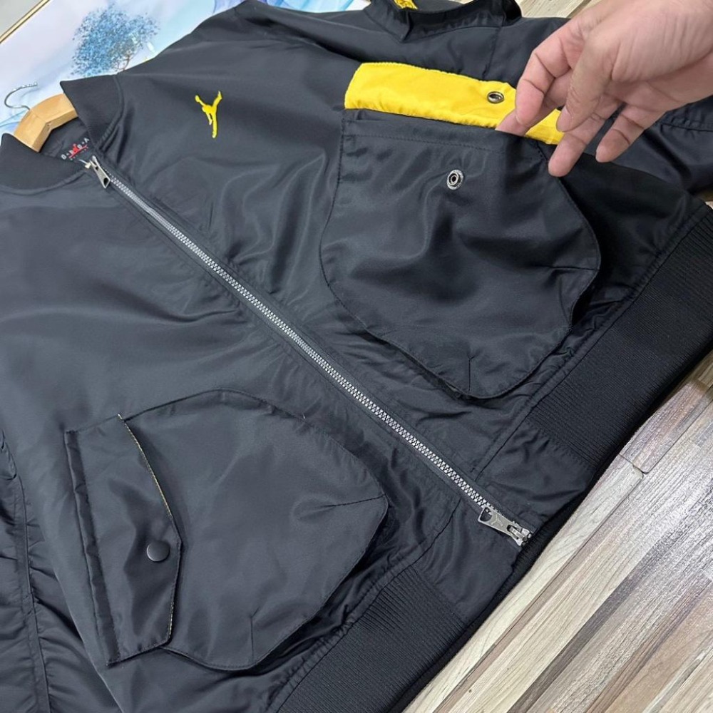 【玩衣櫥】AIR JORDAN 機能衝鋒棒球外套 黑色＊M~2XL。51098A-細節圖6