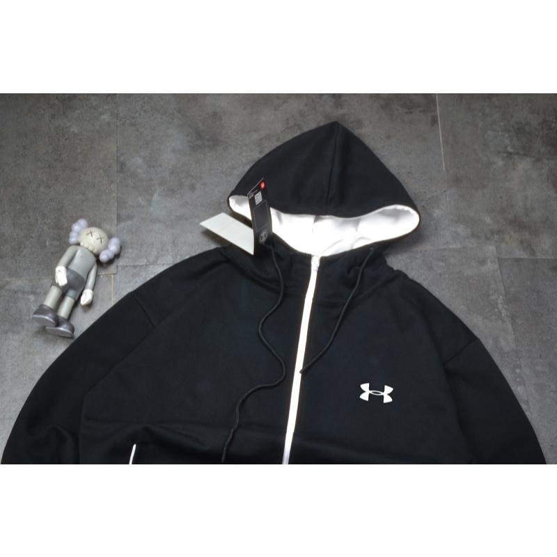 【玩衣櫥】UNDER ARMOUR 運動休閒連帽外套 黑色 白色 藏青＊S~3XL。51091A-細節圖5
