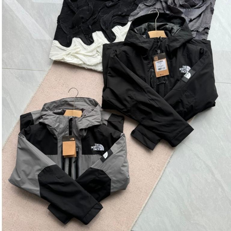 【玩衣櫥】THE NORTH FACE 拚色衝鋒外套 黑色 灰色＊S~2XL。51080A-細節圖7