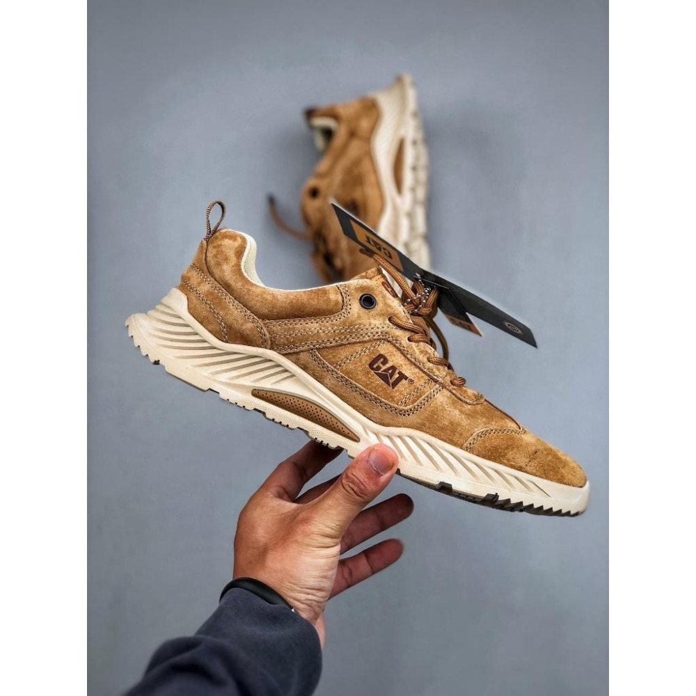 【玩衣櫥】CAT Tramp Hike Low 休閒男鞋 卡其色＊EU39~44。50968D-細節圖5