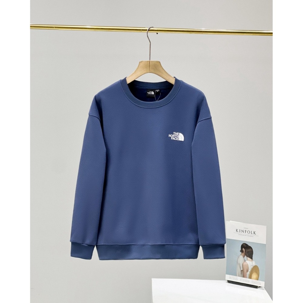 【玩衣櫥】THE NORTH FACE 圓領長T恤 白色 灰色 米色 深灰色 藏青 黑色＊M~3XL。50861A-細節圖4