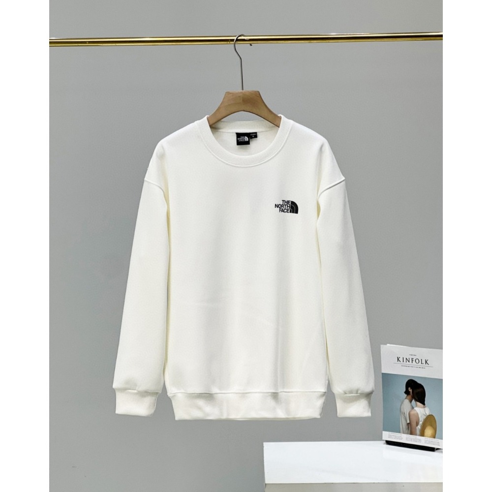 【玩衣櫥】THE NORTH FACE 圓領長T恤 白色 灰色 米色 深灰色 藏青 黑色＊M~3XL。50861A-細節圖5