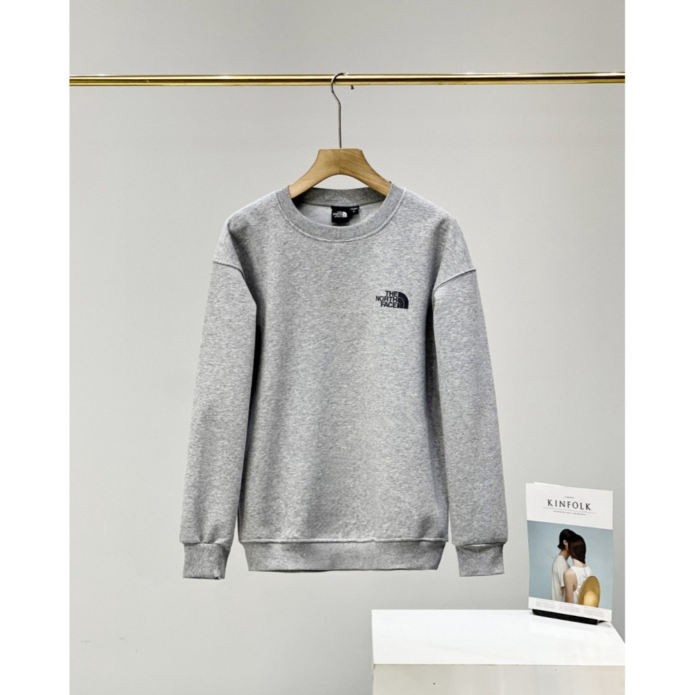 【玩衣櫥】THE NORTH FACE 圓領長T恤 白色 灰色 米色 深灰色 藏青 黑色＊M~3XL。50861A-細節圖7