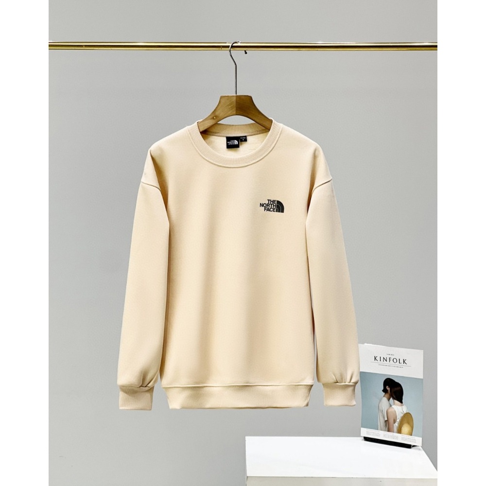 【玩衣櫥】THE NORTH FACE 圓領長T恤 白色 灰色 米色 深灰色 藏青 黑色＊M~3XL。50861A-細節圖8