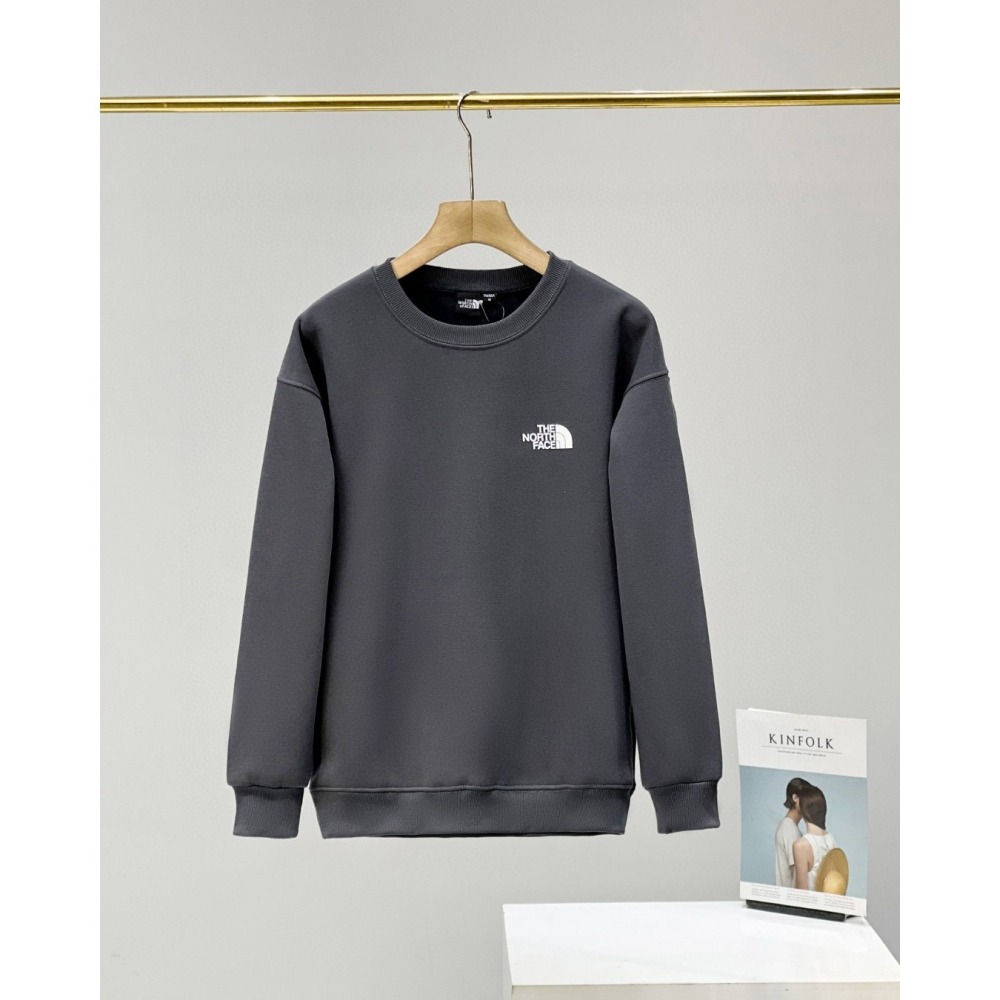 【玩衣櫥】THE NORTH FACE 圓領長T恤 白色 灰色 米色 深灰色 藏青 黑色＊M~3XL。50861A-細節圖9