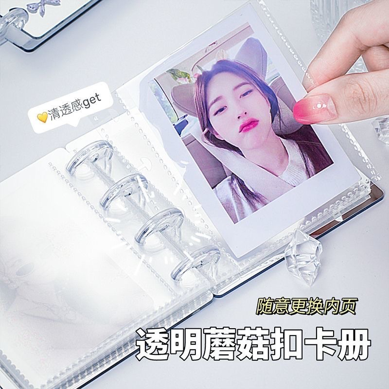 現貨✨ 【3寸適用迷你款～ 超亮眼🦋 鏡面單宮格蝴蝶卡冊/相冊】粉/紫/藍/綠（含內頁20頁）-細節圖2